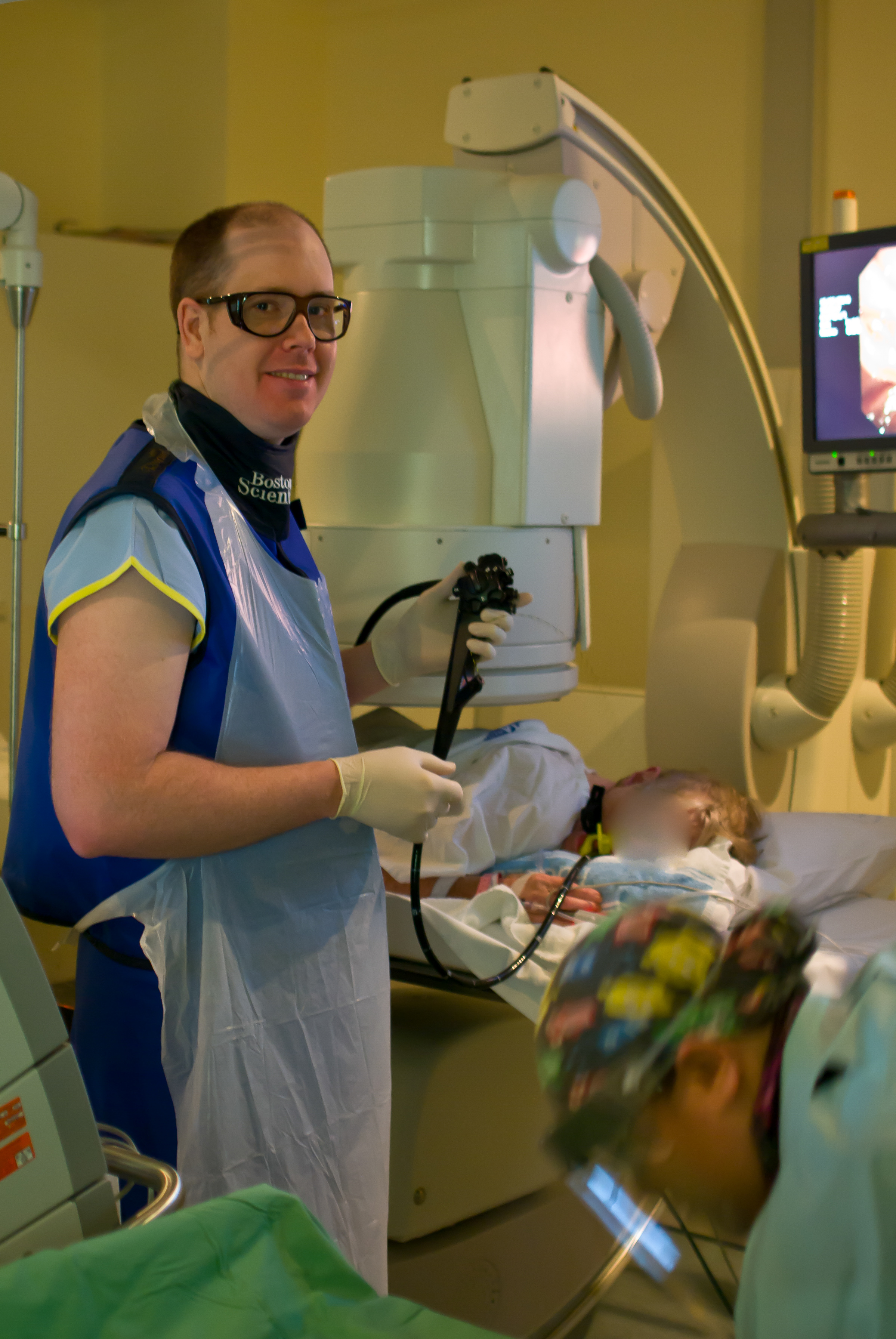 Dr Fanning performing ERCP